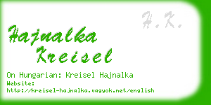 hajnalka kreisel business card